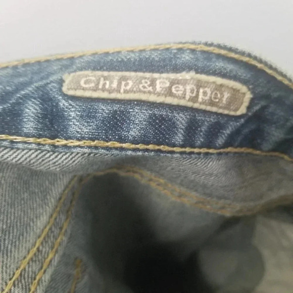 Vintage Chip & Pepper 90's Embroidered "Road To Nirvana" Flare Jeans 31 - Picture 4 of 12